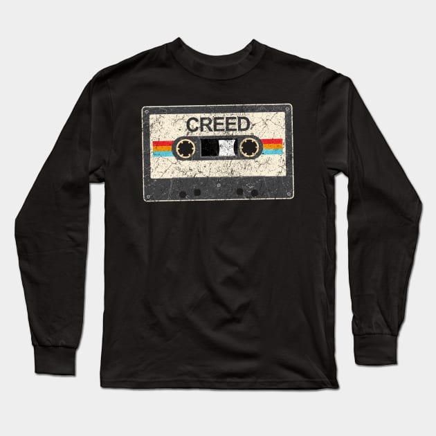 Creed kurniamarga vintage cassette tape Long Sleeve T-Shirt by kurniamarga.artisticcolorful